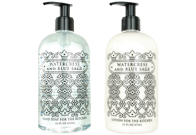 Greenwich Bay - Watercress Blue Sage Kitchen Soap + Lotion - 16 oz