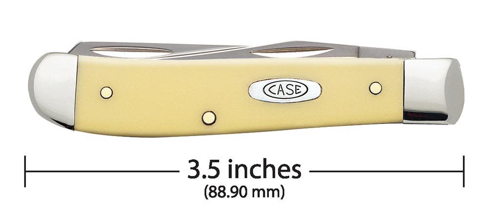 Yellow Synthetic CS Mini Trapper - Case Knife - 00029