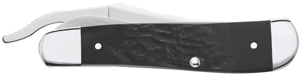Jigged Rough Black® Synthetic RussLock® - Case Knife - 18224