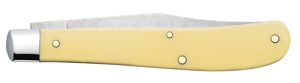 Yellow Synthetic CS Slimline Trapper - Case Knife - 00031